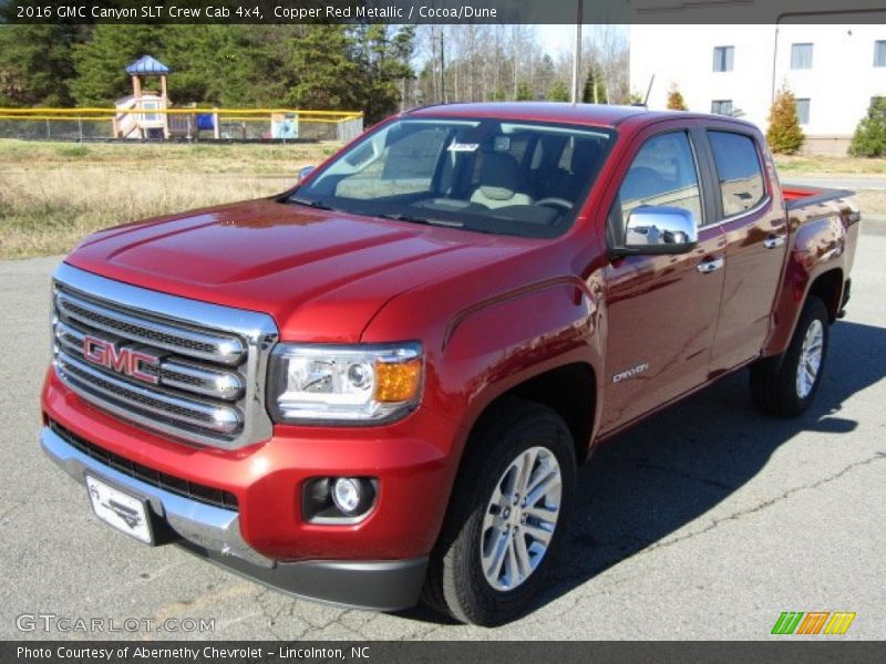 Copper Red Metallic / Cocoa/Dune 2016 GMC Canyon SLT Crew Cab 4x4