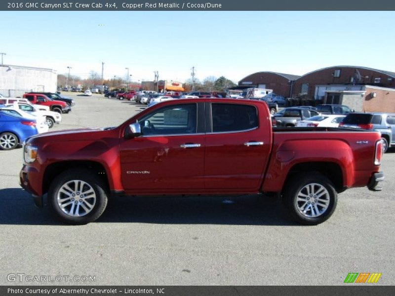 Copper Red Metallic / Cocoa/Dune 2016 GMC Canyon SLT Crew Cab 4x4