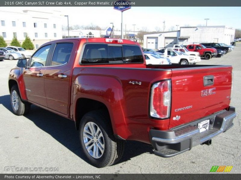 Copper Red Metallic / Cocoa/Dune 2016 GMC Canyon SLT Crew Cab 4x4