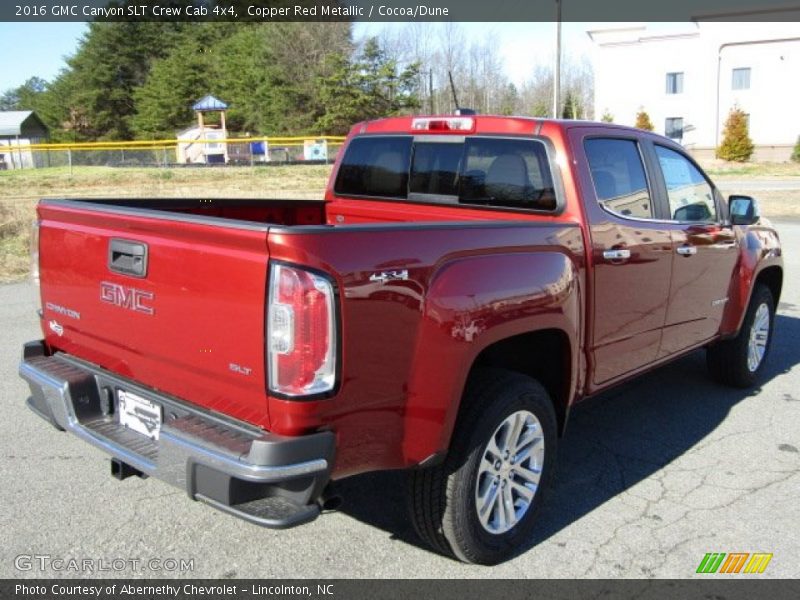 Copper Red Metallic / Cocoa/Dune 2016 GMC Canyon SLT Crew Cab 4x4
