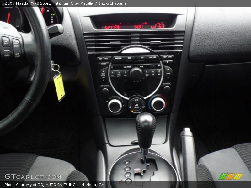 Titanium Gray Metallic / Black/Chaparral 2005 Mazda RX-8 Sport