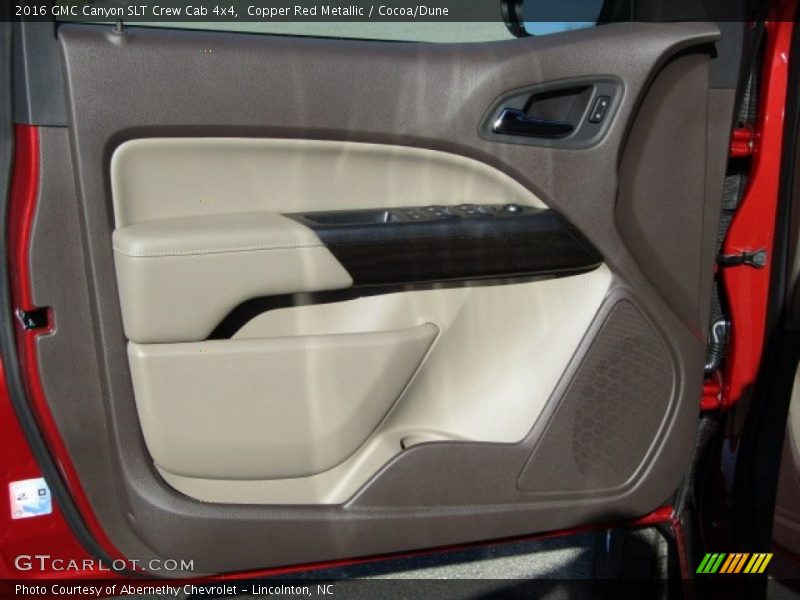 Copper Red Metallic / Cocoa/Dune 2016 GMC Canyon SLT Crew Cab 4x4