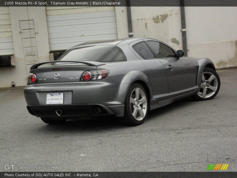 Titanium Gray Metallic / Black/Chaparral 2005 Mazda RX-8 Sport