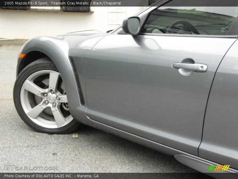 Titanium Gray Metallic / Black/Chaparral 2005 Mazda RX-8 Sport