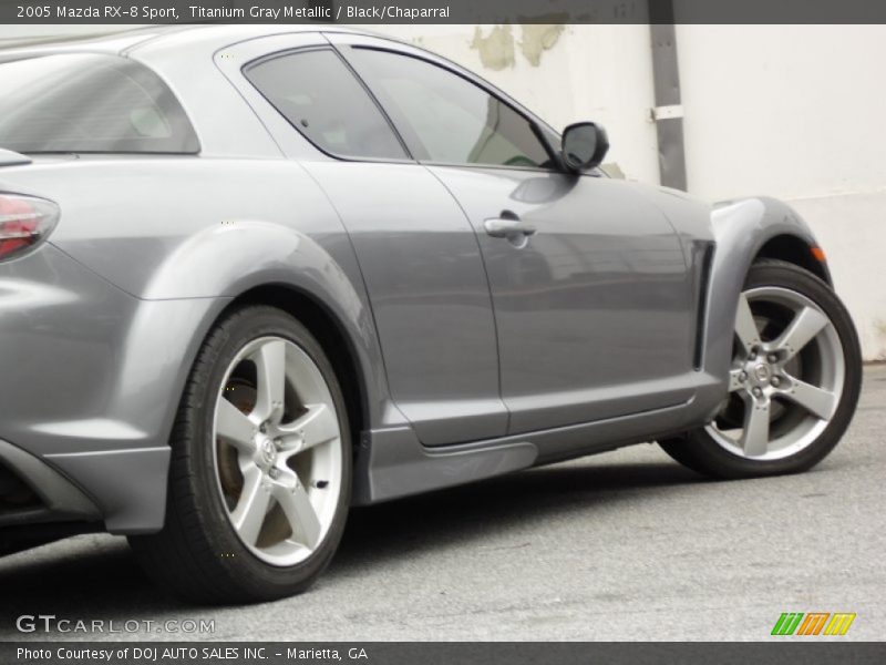 Titanium Gray Metallic / Black/Chaparral 2005 Mazda RX-8 Sport