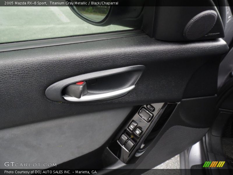 Titanium Gray Metallic / Black/Chaparral 2005 Mazda RX-8 Sport