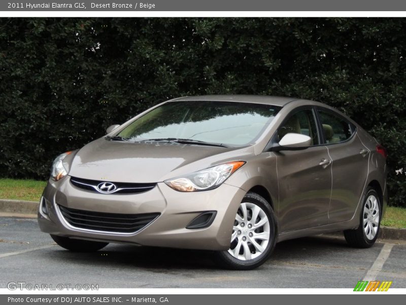 Desert Bronze / Beige 2011 Hyundai Elantra GLS