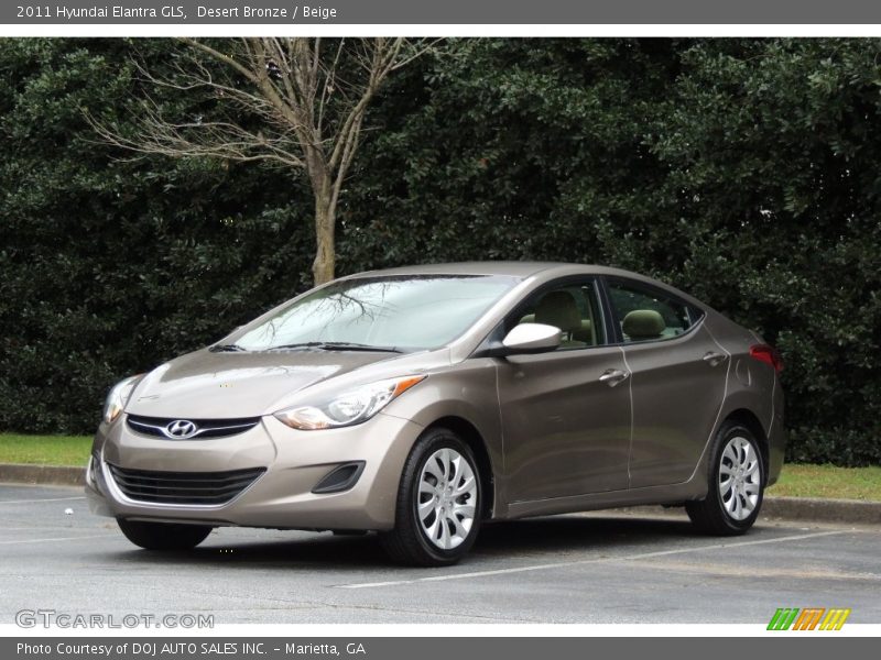 Desert Bronze / Beige 2011 Hyundai Elantra GLS