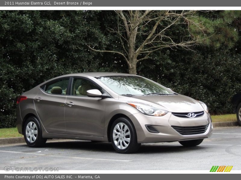 Desert Bronze / Beige 2011 Hyundai Elantra GLS