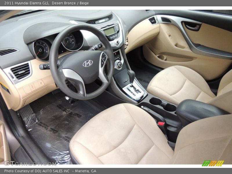  2011 Elantra GLS Beige Interior
