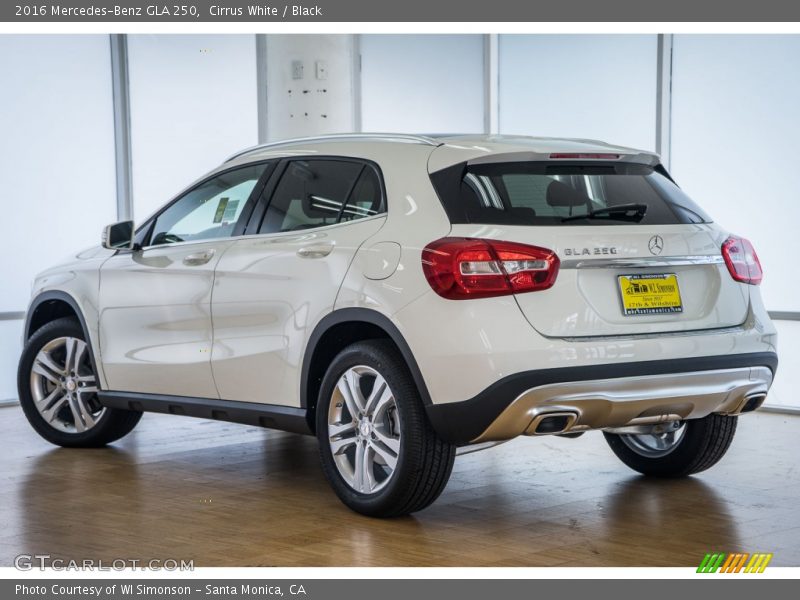 Cirrus White / Black 2016 Mercedes-Benz GLA 250
