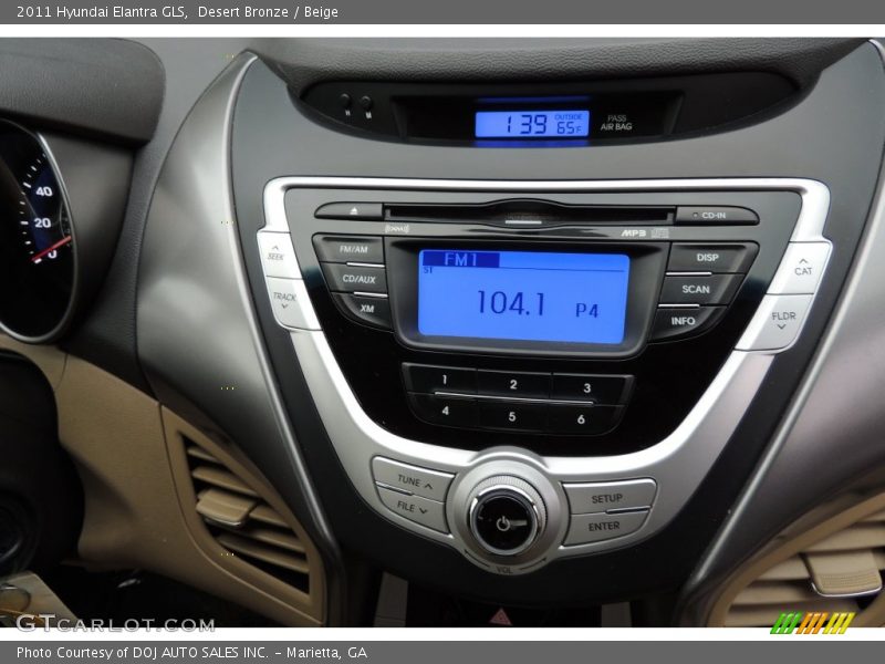 Desert Bronze / Beige 2011 Hyundai Elantra GLS