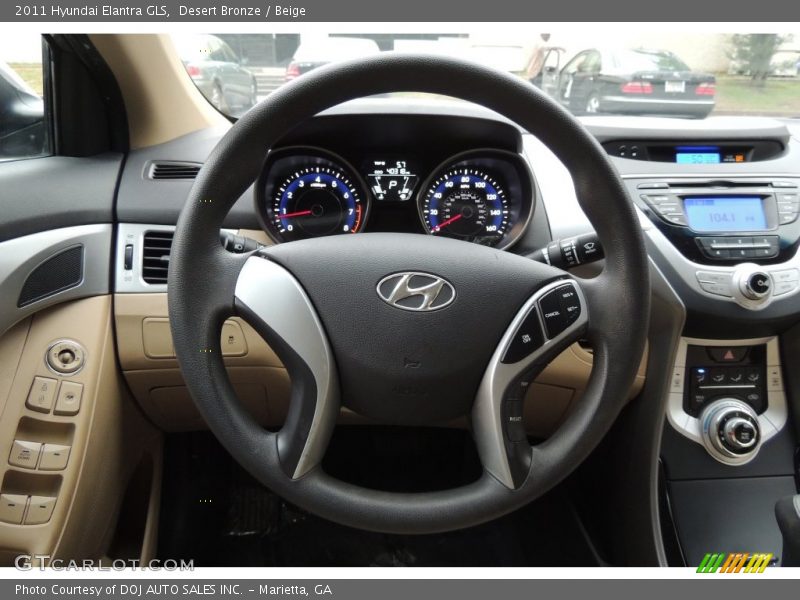 Desert Bronze / Beige 2011 Hyundai Elantra GLS