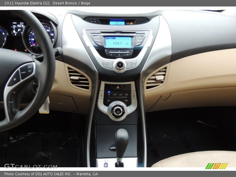 Desert Bronze / Beige 2011 Hyundai Elantra GLS