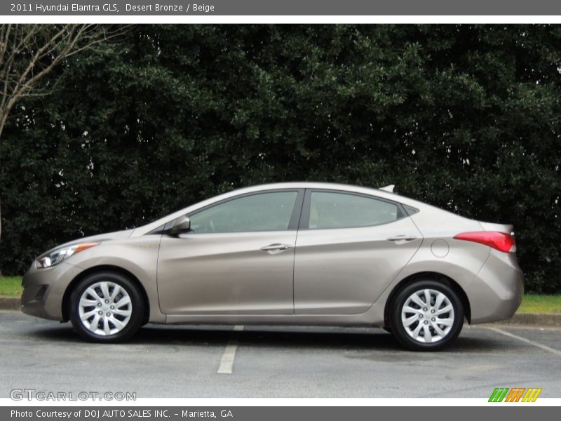 Desert Bronze / Beige 2011 Hyundai Elantra GLS