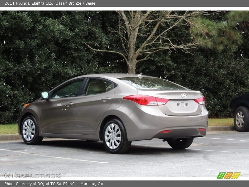 Desert Bronze / Beige 2011 Hyundai Elantra GLS