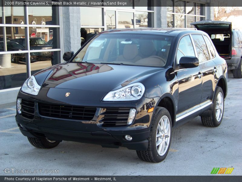 Basalt Black Metallic / Havanna/Sand Beige 2008 Porsche Cayenne S