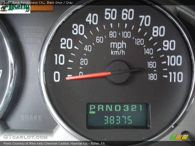 Black Onyx / Gray 2007 Buick Rendezvous CXL