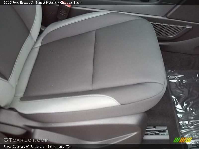 Sunset Metallic / Charcoal Black 2016 Ford Escape S