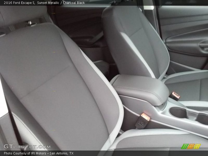 Sunset Metallic / Charcoal Black 2016 Ford Escape S