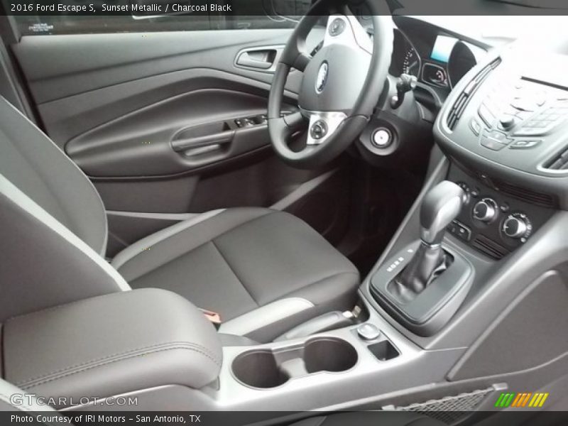 Sunset Metallic / Charcoal Black 2016 Ford Escape S