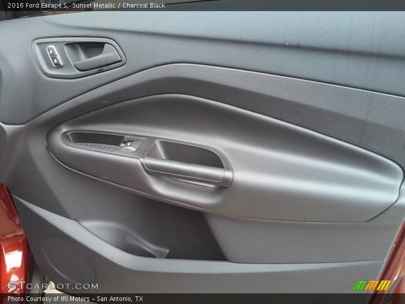 Sunset Metallic / Charcoal Black 2016 Ford Escape S
