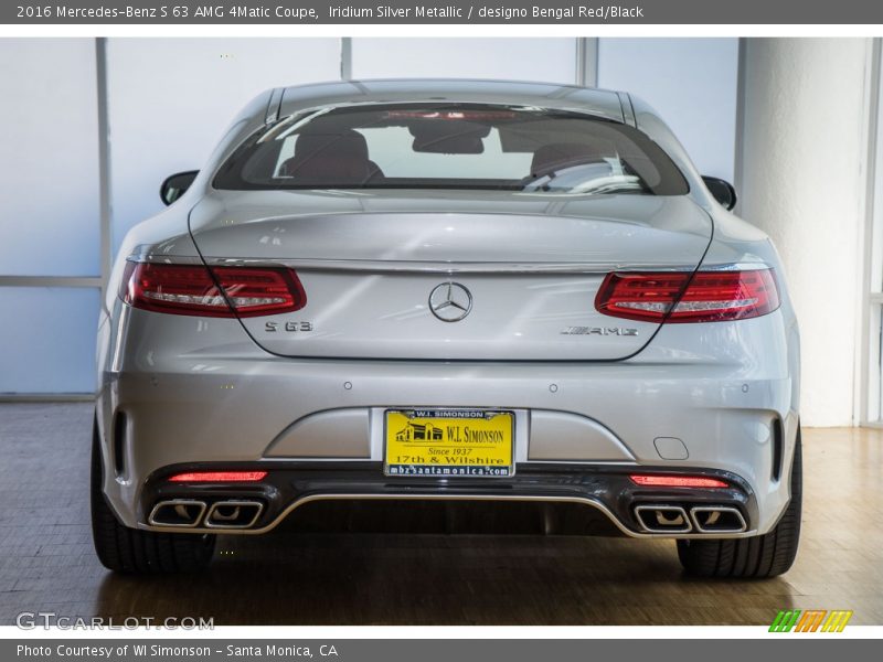 Iridium Silver Metallic / designo Bengal Red/Black 2016 Mercedes-Benz S 63 AMG 4Matic Coupe