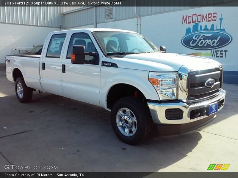 Oxford White / Steel 2016 Ford F250 Super Duty XL Crew Cab 4x4