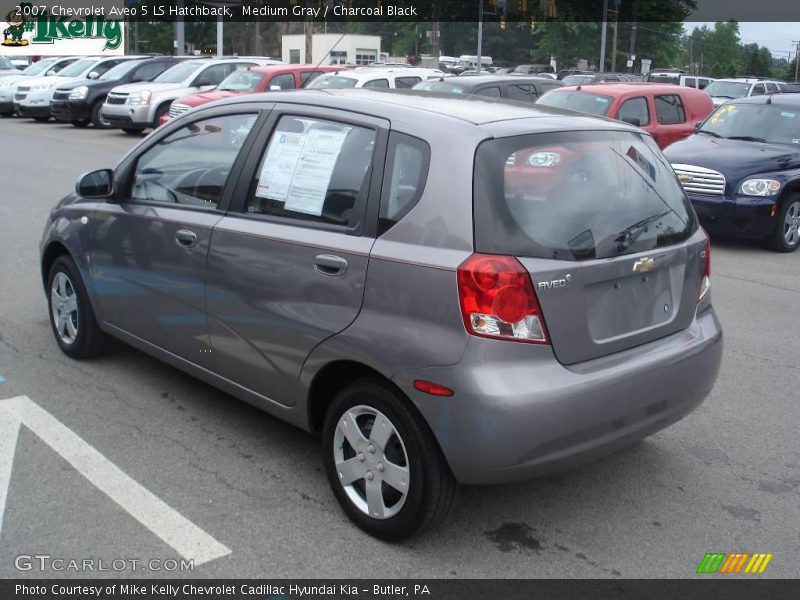 Medium Gray / Charcoal Black 2007 Chevrolet Aveo 5 LS Hatchback