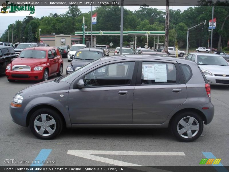 Medium Gray / Charcoal Black 2007 Chevrolet Aveo 5 LS Hatchback
