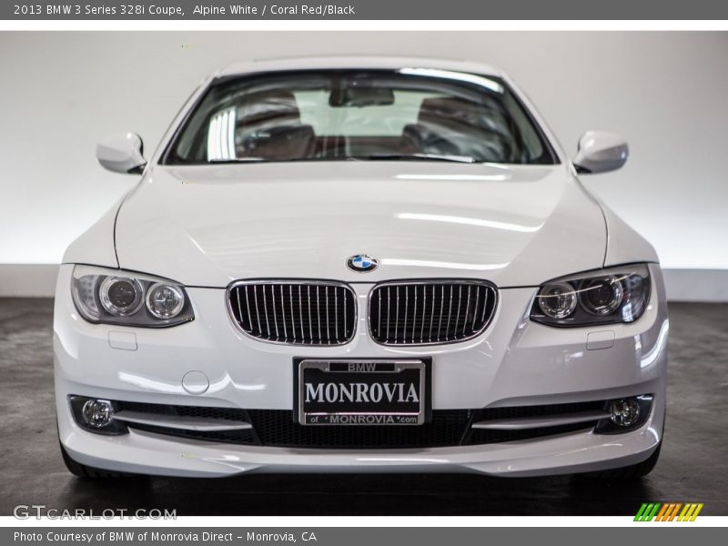 Alpine White / Coral Red/Black 2013 BMW 3 Series 328i Coupe