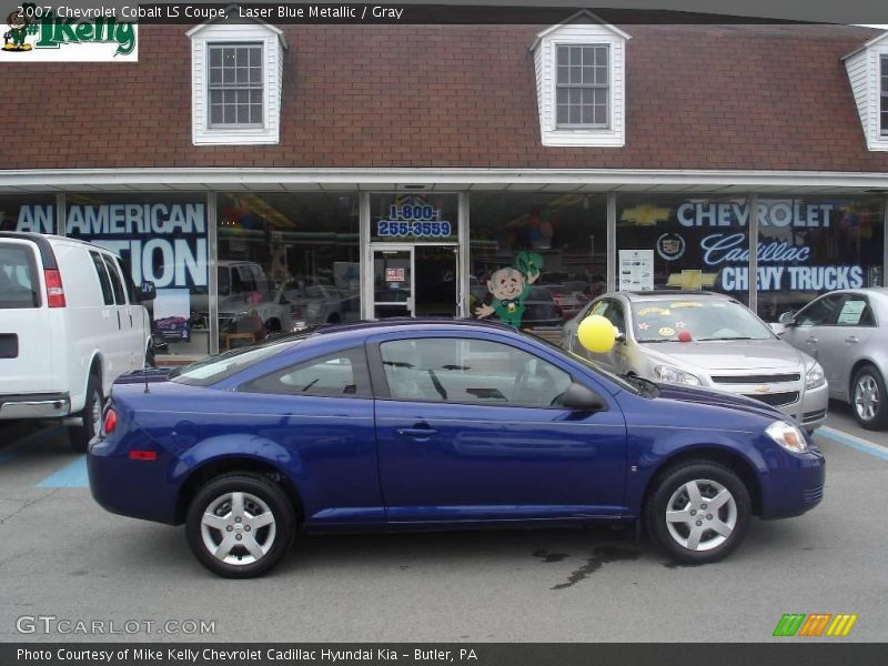 Laser Blue Metallic / Gray 2007 Chevrolet Cobalt LS Coupe