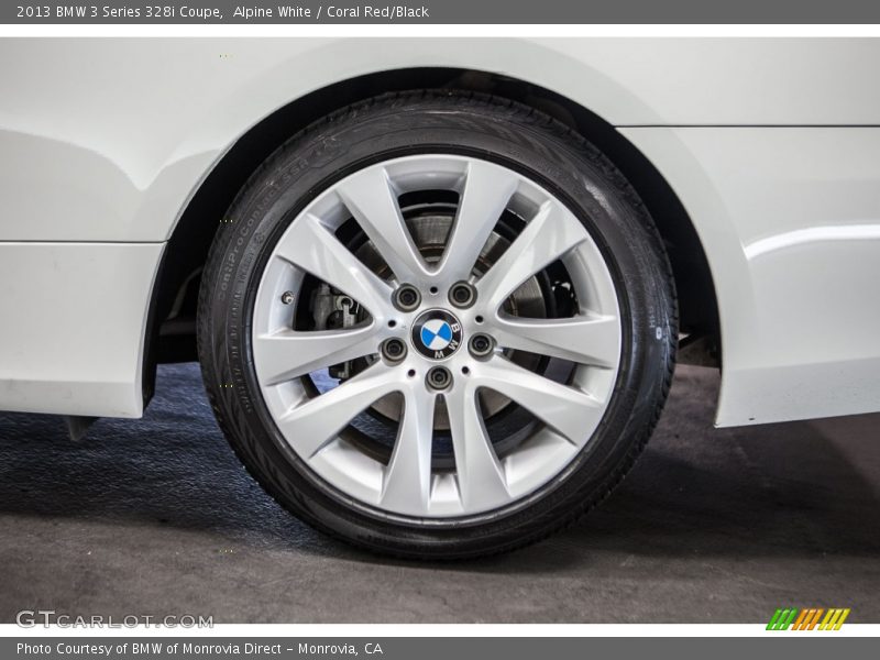 Alpine White / Coral Red/Black 2013 BMW 3 Series 328i Coupe
