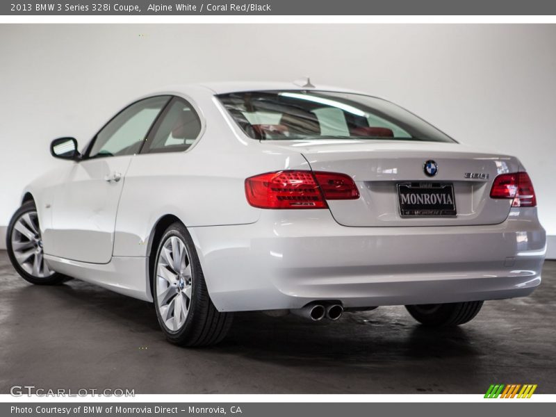 Alpine White / Coral Red/Black 2013 BMW 3 Series 328i Coupe