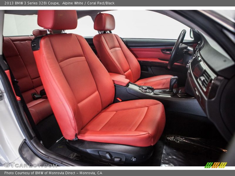 Alpine White / Coral Red/Black 2013 BMW 3 Series 328i Coupe