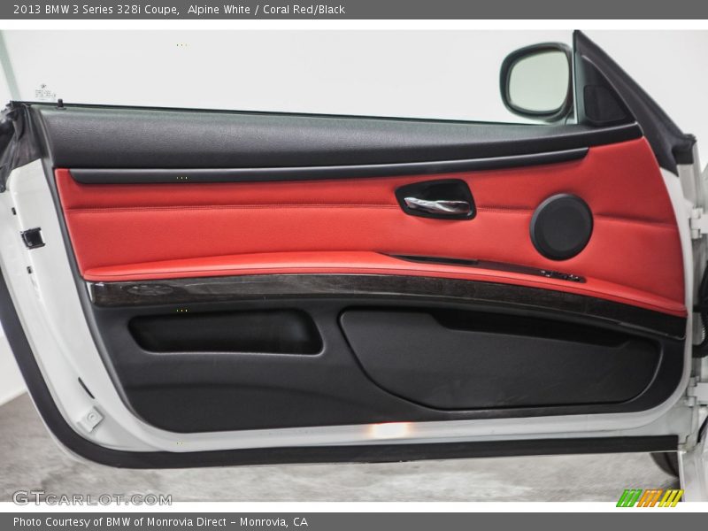 Alpine White / Coral Red/Black 2013 BMW 3 Series 328i Coupe