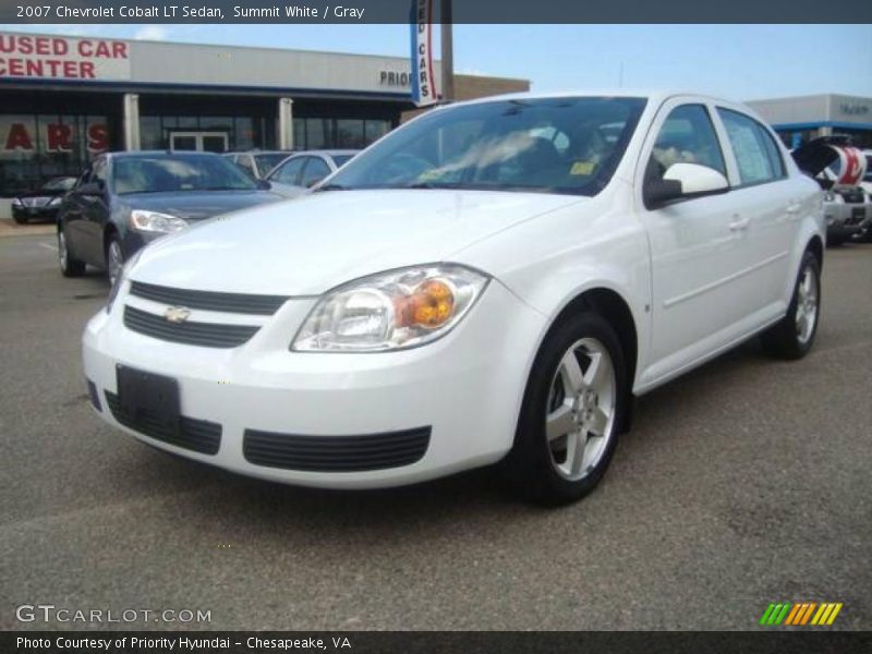 Summit White / Gray 2007 Chevrolet Cobalt LT Sedan