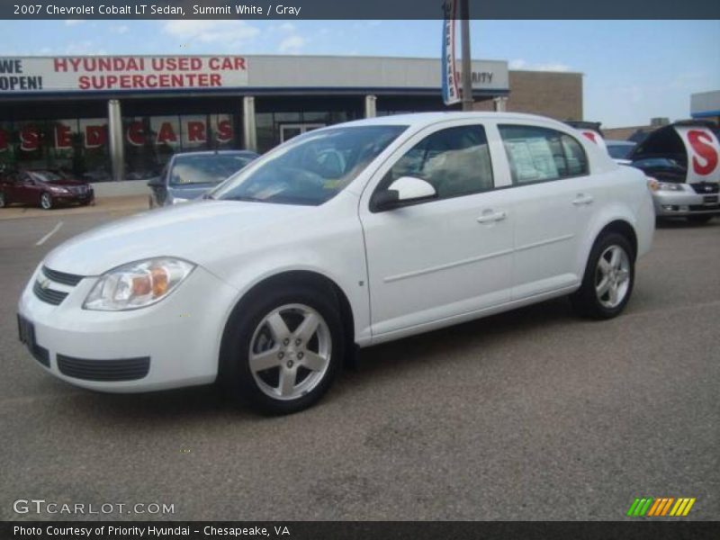 Summit White / Gray 2007 Chevrolet Cobalt LT Sedan