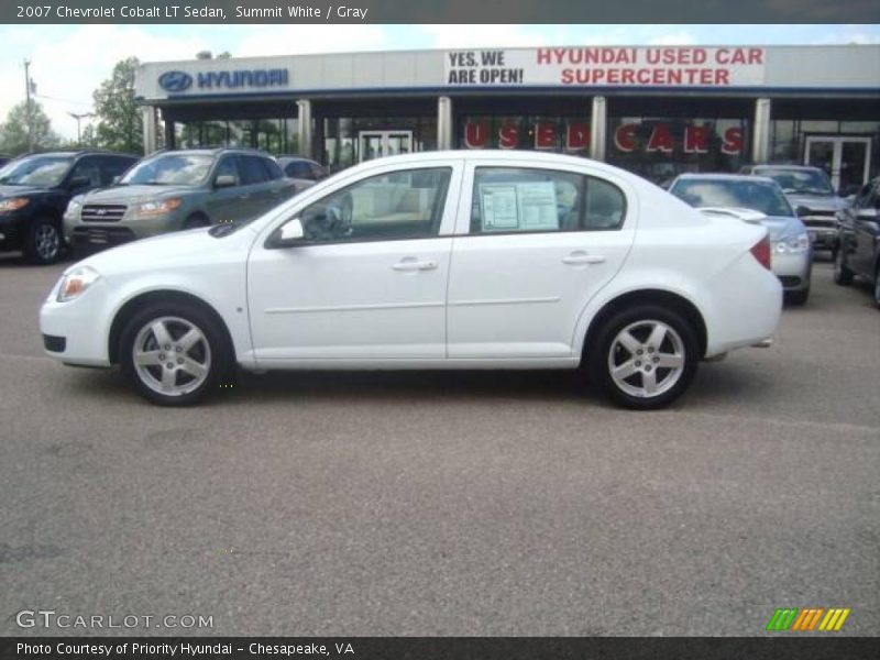 Summit White / Gray 2007 Chevrolet Cobalt LT Sedan