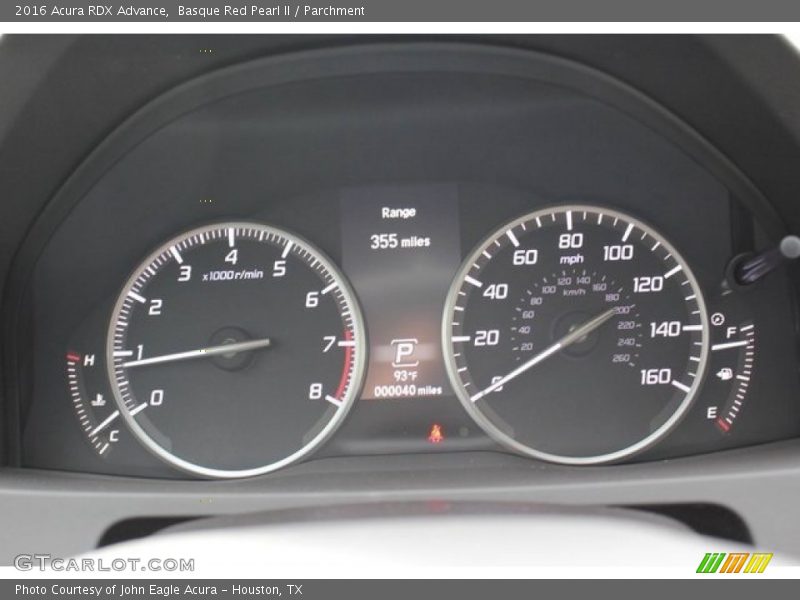 Basque Red Pearl II / Parchment 2016 Acura RDX Advance