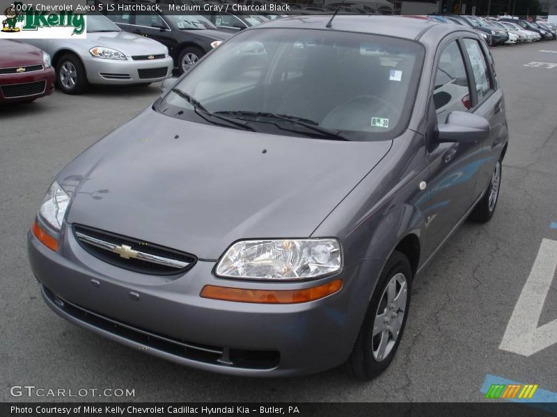 Medium Gray / Charcoal Black 2007 Chevrolet Aveo 5 LS Hatchback