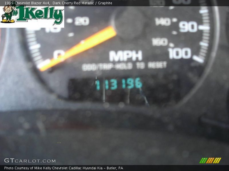 Dark Cherry Red Metallic / Graphite 1999 Chevrolet Blazer 4x4