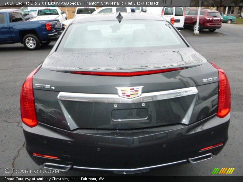 Phantom Gray Metallic / Jet Black/Jet Black 2016 Cadillac CTS 2.0T Luxury AWD Sedan