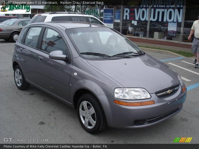 Medium Gray / Charcoal Black 2007 Chevrolet Aveo 5 LS Hatchback