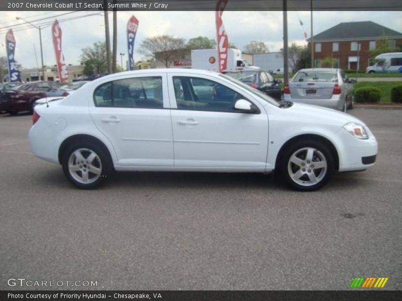 Summit White / Gray 2007 Chevrolet Cobalt LT Sedan