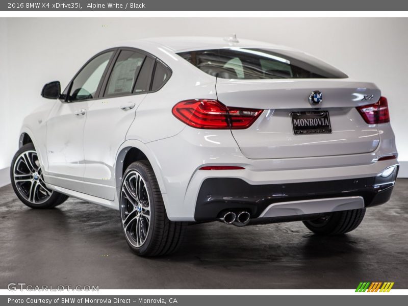 Alpine White / Black 2016 BMW X4 xDrive35i