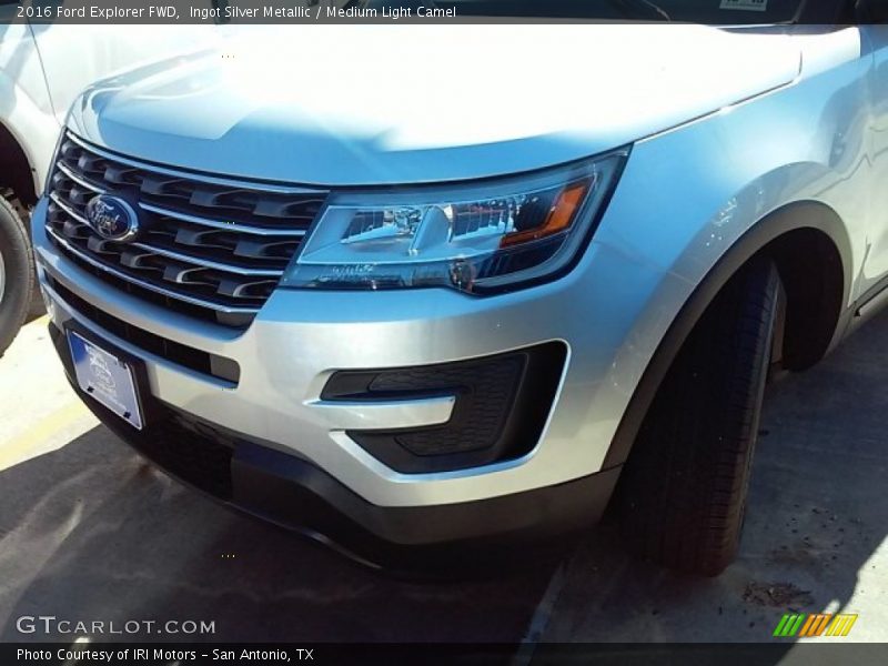 Ingot Silver Metallic / Medium Light Camel 2016 Ford Explorer FWD