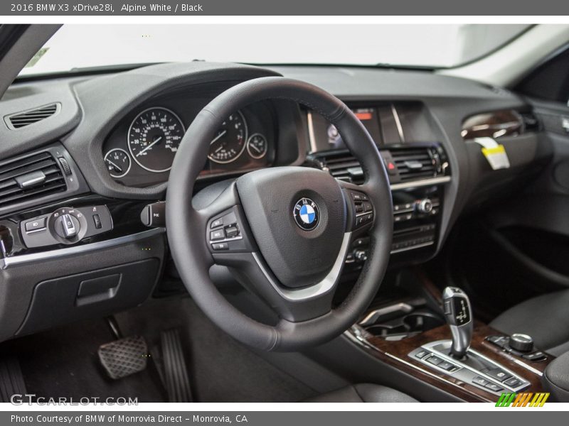 Alpine White / Black 2016 BMW X3 xDrive28i