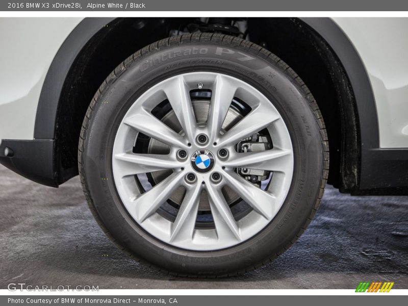 Alpine White / Black 2016 BMW X3 xDrive28i