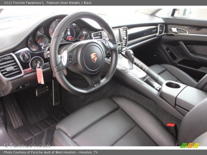 Platinum Silver Metallic / Black 2013 Porsche Panamera S